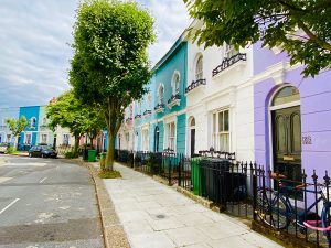 Colourful terraced house - Kelly Street