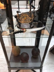Joffrey's crown and dragon eggs