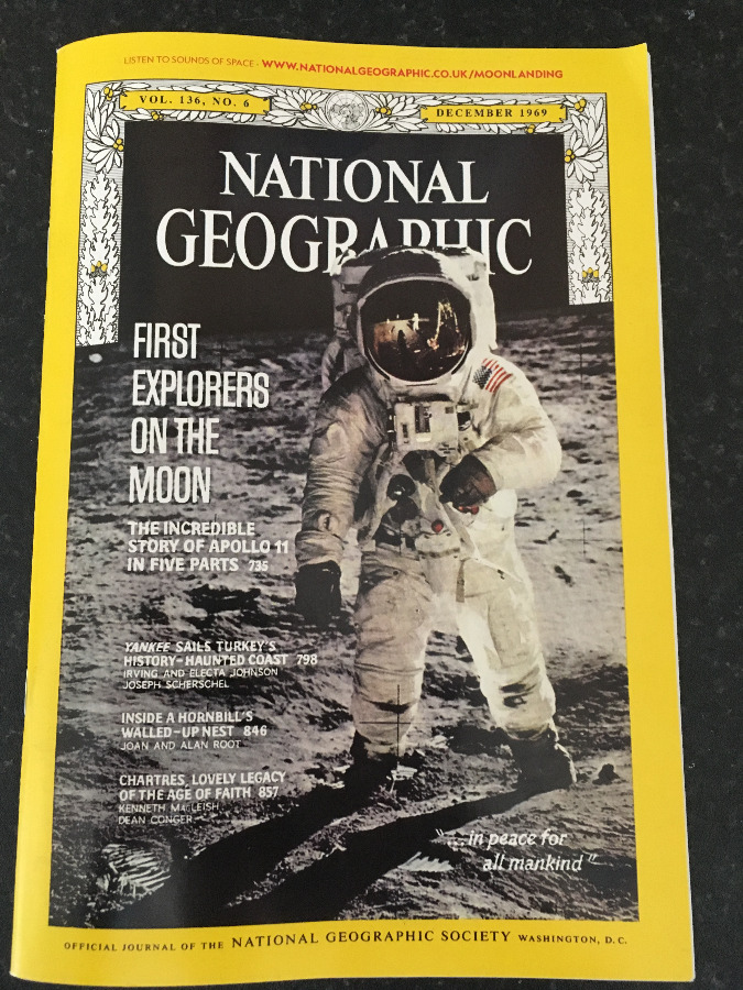 Reprint of 1969 National Geographic Magazine about Moon Landing Apollo 11 Mission