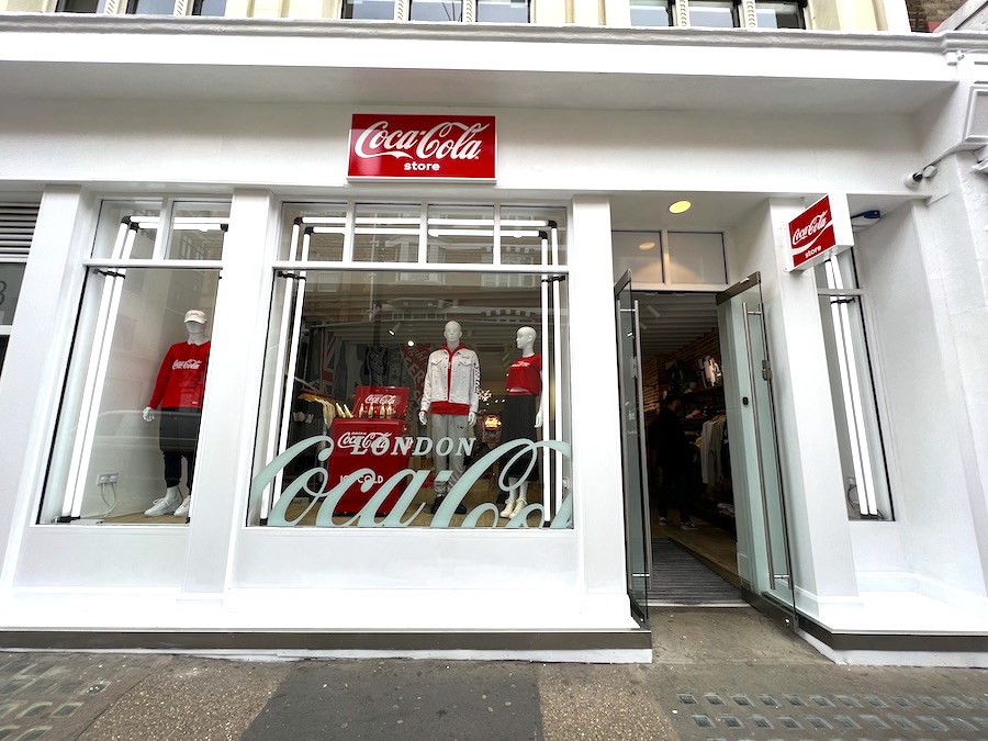 Coca-Cola Opened First High Street Fashion Pop-Up Store in Covent Garden