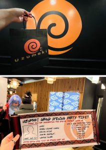 Uzumaki London Gift Bag and Ticket