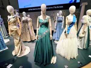 Costumes from The Crown Exhibition at Bonhams