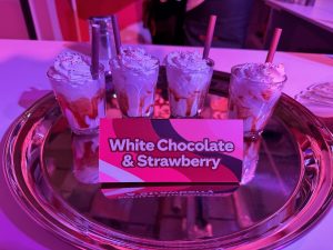 The Hot Milkshake Unbelieva-Bar - White Chocolate and Strawberry Hot Milkshake Samples