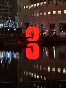 Canary Wharf Permanent Light Installation - ‘The Clew’ by Ottotto