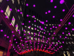 Canary Wharf Winter Lights 2025 - Wave by Squidsoup – UK