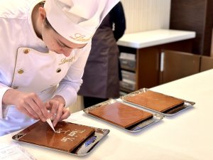 Customising Station at Lindt Flagship Store at Piccadilly Circus