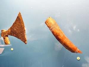 Viking Drinking Horn and Battle Axe - Secrets of the Themes- Mudlarking London’s Lost Treasures at London Museum Docklands