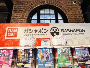 One Piece Gashapon Machines at Bandai Namco Cross Store Camden