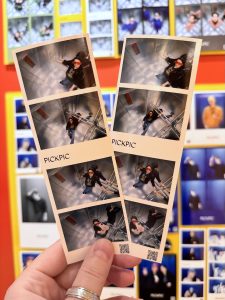 Photos inside the Elevator Photo Booth at Pick Pic Leicester Square