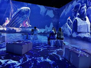 360 Degree Floor-to-Ceiling Projector Room at The Legend of the Titanic- The Immersive Exhibition London