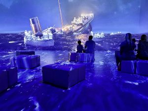 360 Degree Projector Room - The Legend of the Titanic- The Immersive Exhibition London