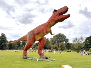 Giant T-Rex at The Lost Kingdoms Experience London 2025