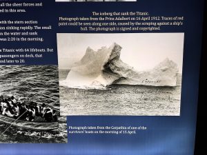 Photo of the Iceberg Cause the Sink of the Titanic - The Legend of the Titanic- The Immersive Exhibition London