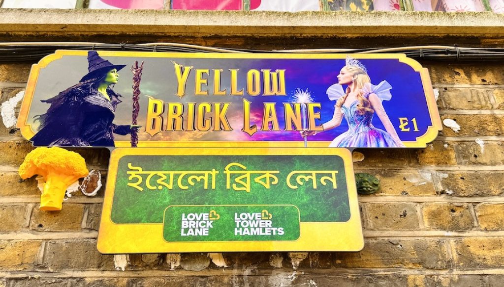 Brick Lane has Transformed Into Yellow Brick Lane to Celebrate the Release of the New Wicked Film