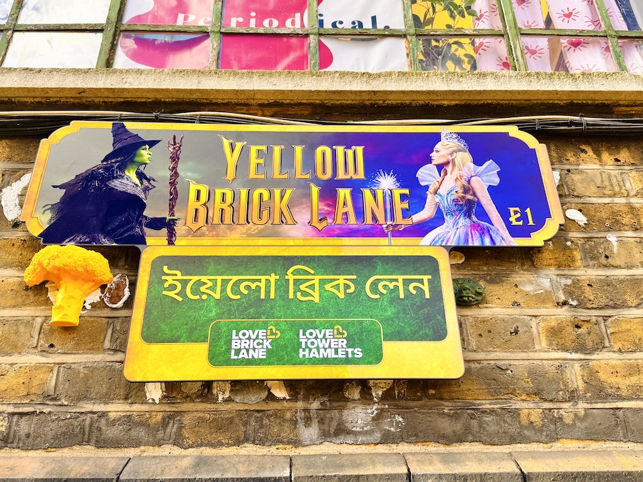 Brick Lane has been Transformed Into Yellow Brick Lane to Celebrate the Release of the New Wicked Film Brick Lane has Transformed Into Yellow Brick Lane to Celebrate the Release of the New Wicked Film