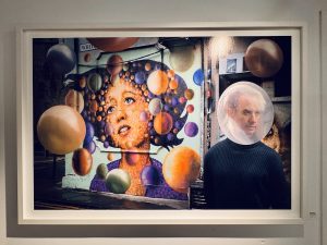 Jimmy C. with His Artwork - SURFACE- Photo Exhibition by Søren Solkær