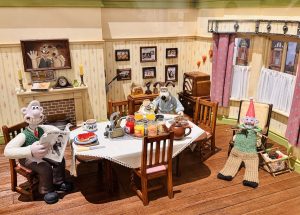 Animation Scene from Wallace and Gromit - Inside Aardman- Wallace & Gromit and Friends Exhibition at the Young V&A