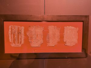 Ancient Papyri at the Cleopatra - The Experience London