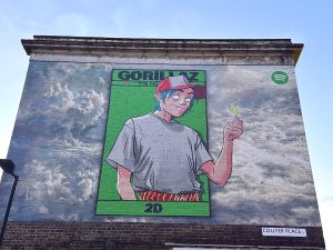 GORILLAZ Mural in London - 2D