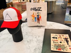 GORILLAZ The Mountain Merch at their Pop-Up Shop at Flannels London