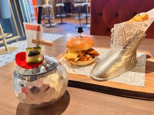 MONOPOLY-Inspired menu at Top Hat Bar and Restaurant