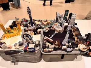 Miniature London ina. Suitcase - Yin Xiuzhen- Heart to Heart Exhibition at Hayward Gallery London