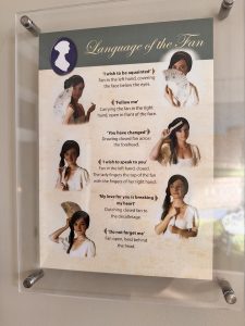 The Language of the Fan - Jane Austen Experience London