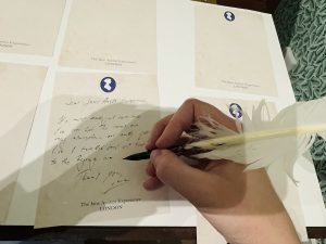 Writing with Quill and Ink - Jane Austen Experience London