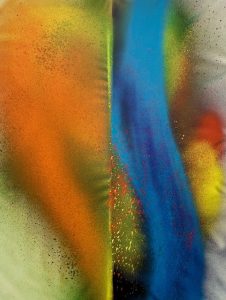 Painting by Katharina Grosse at the White Cube London