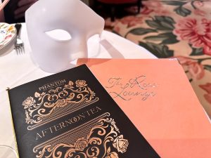 The Phantom of the Opera Afternoon Tea Menu at the Sofitel St James London