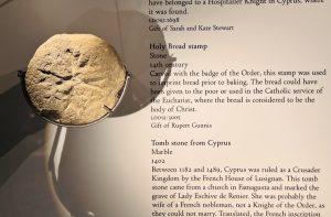 Holy Bread Stamp - Museum of the Order of St John