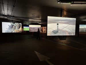 In Other Worlds Exhibition at Barbican Centre's Car Park