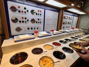 Dipping Sauce Station at Nan Hotpot London
