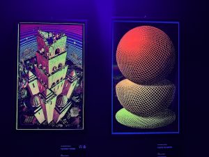 Neon Paintingat M.C. Escher – The Exhibition at Somerset House London