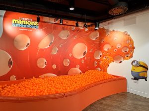 Orange Ball Pit at the Minions & Monsters Pop-Up Experience in Covent Garden