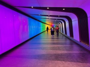 Rainbow Tunnel at King's Cross