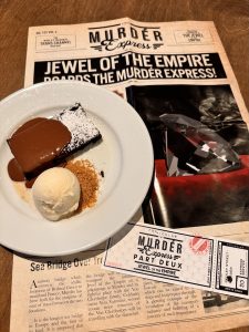 Chocolate Brownie with Chocolate Sauce and Ice Cream - The Murdér Express- Part Deux, The Jewel of the Empire