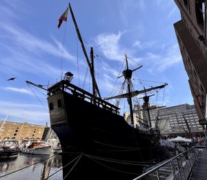 Nao Victoria Docking at St Katharine Docks London