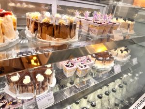 Purple Berry Cakes and Other Cakes at the K-Pop Cafe Inside K-Playground to Celebrate BTS ARIRANG World Tour