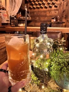 Cherry Rum Cocktail and Terrarium at The Rhum Tavern