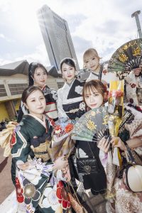 Young people celebrating Coming-Of-Age Day in Kitakyushu 9 © Nakamura Kenta