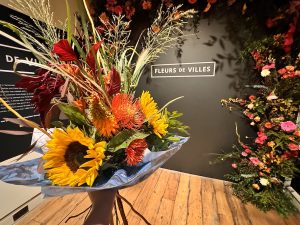 Bouquet Made at the Flower Arrangement Workshop at the Fleurs De Villes in Support of The Diana Award Exhibition at Somerset House London