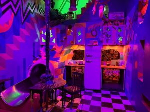 Distorted Kitchen with a Slide at Wake the Tiger Bristol