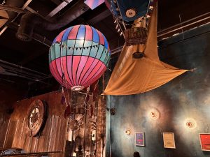 Hot Air Balloon Decoration at the Junktion Café Bar - Wake the Tiger Amazement Park in Bristol