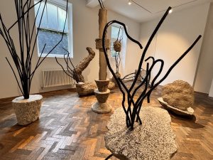 Monika Sosnowska- Weight of Matter - Plant-Like Forms Overlooking the Leafy Garden at South London Gallery Fire Station