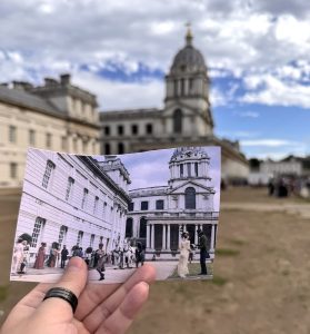 Outdoor Scene from Bridgerton TV Series Filmed at The Old Royal Naval College