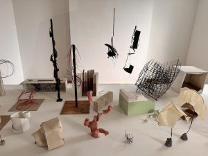 Paper Models at Monika Sosnowska- Weight of Matter Exhibition at the South London Gallery