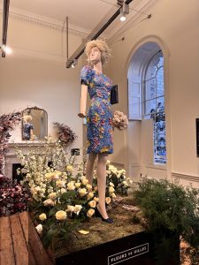 Princess Diana's Caring Dress Made from Fresh Flowers at the Fleurs De Villes in Support of The Diana Award Exhibition at Somerset House