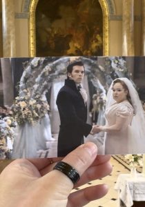 Wedding Scene from Bridgerton TV Series Filmed in Chapel of St Peter and St Paul